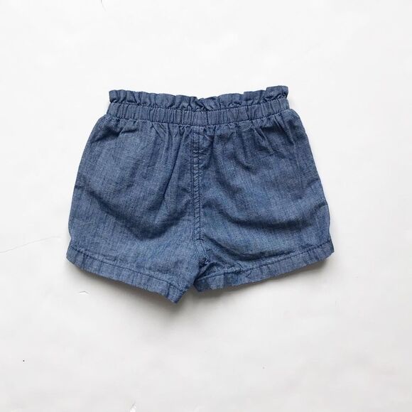 Old Navy chambray elastic waist  shorts VGUC 18-24 - Picture 4 of 4
